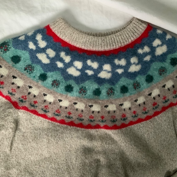 Vintage Eddie Bauer Fair-Isle Sheep Sweater (women’s small) - Picture 2 of 9